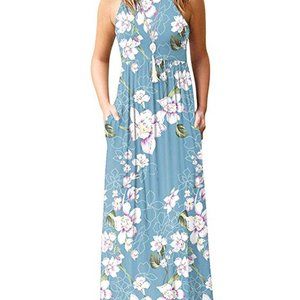 Floral Print Long Maxi Dress